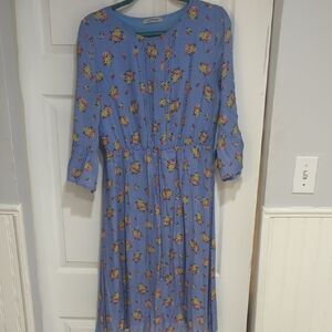 Ces Femme Blue Floral Dress